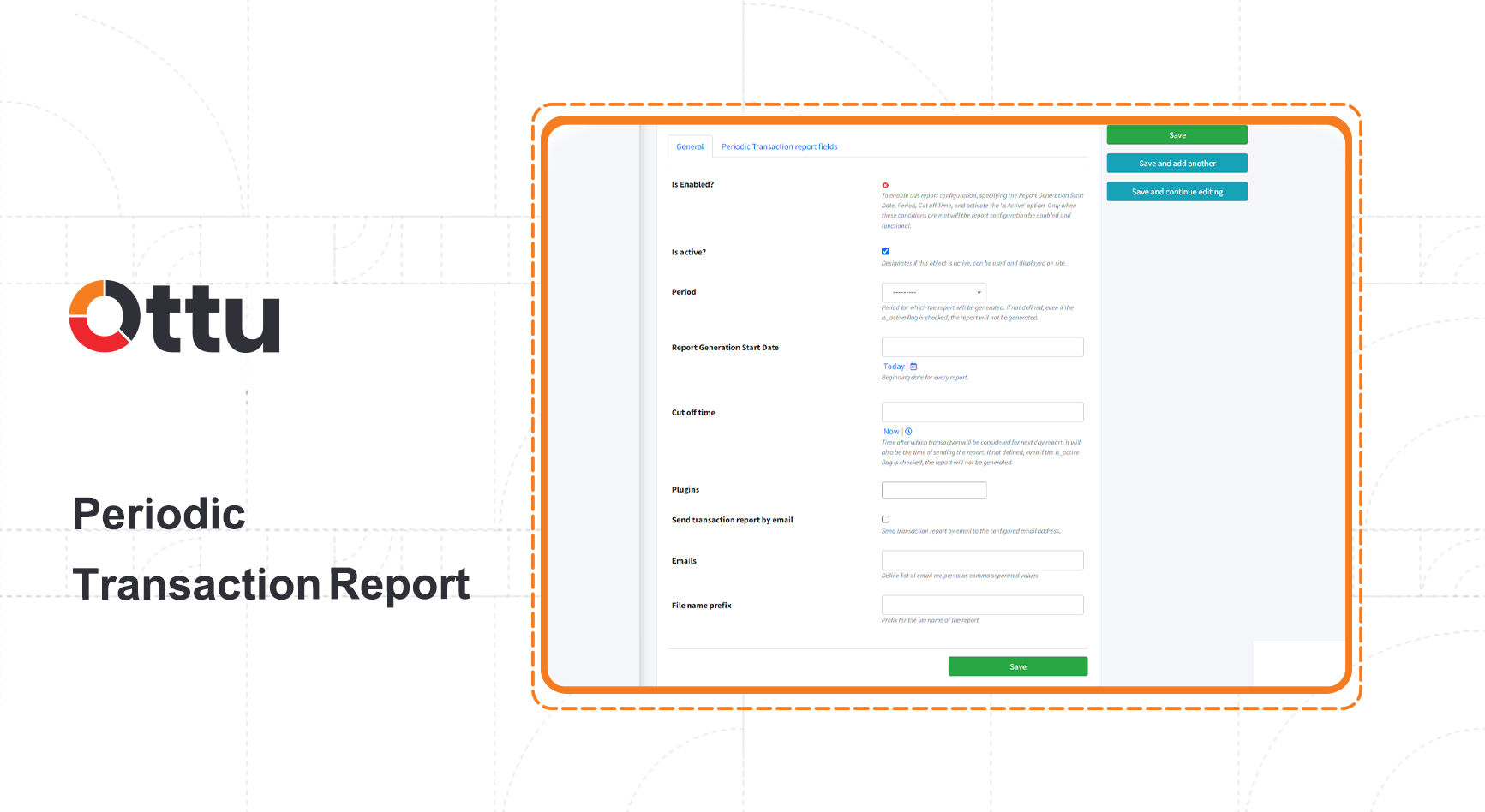 Periodic Transaction Report form