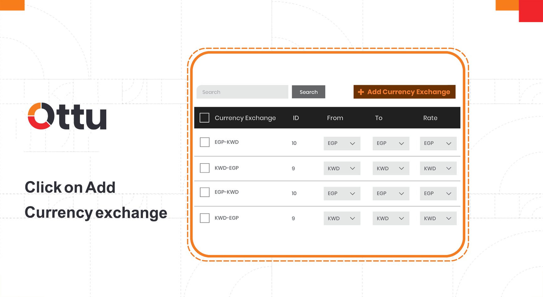 Add Currency Exchange button