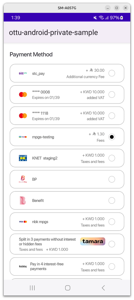 android | Ottu Documentation