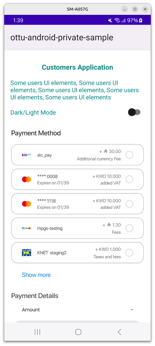 flutter | Ottu Documentation